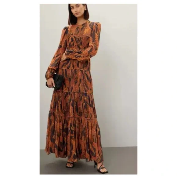 FARM Rio | Dresses | Anthropologie Farm Rio Giraffe Print Long Puff Sleeve Maxi Dress Brown Black M | Poshmark FARM Rio | Dresses | Anthropologie Farm Rio Giraffe Print Long Puff Sleeve Maxi Dress Brown Black M | Poshmark